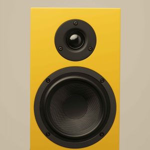 Speaker Box 5 S2 Golden Yellow on Speakerstand